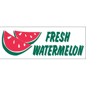 Fresh Watermelon 3' x 8' Economy Banner 